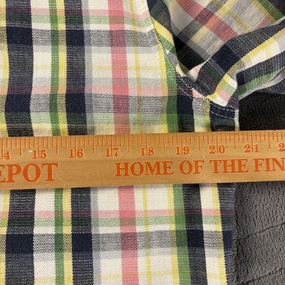 Merona Women’s Plaid Drawstring 4 Button Pullover Hoodie Jacket Size Large - Picture 13 of 15